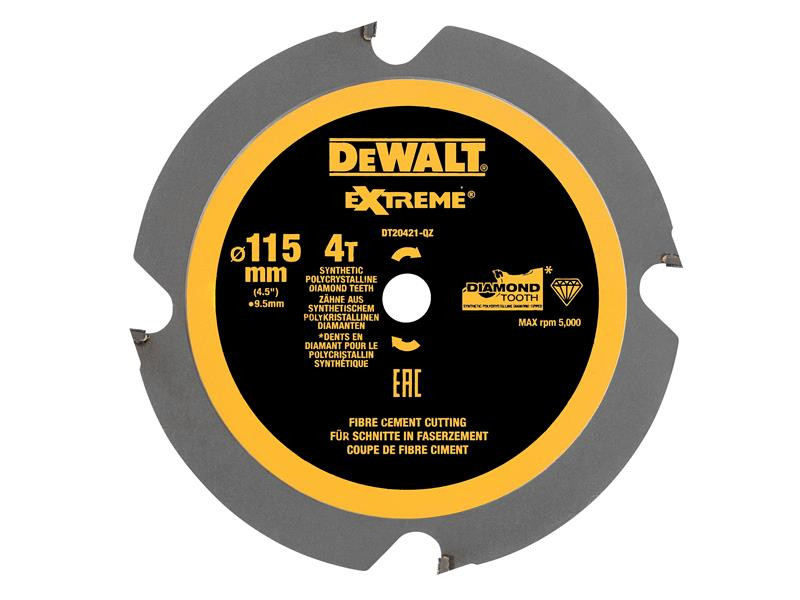 DEWALT DT20421QZ PCD Circular Saw Blade 115 x 9.5mm 4T