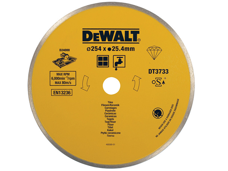 A yellow and black DEWALT cordless power tool, with an ergonomic grip, designed for use on construction and maintenance tasks.