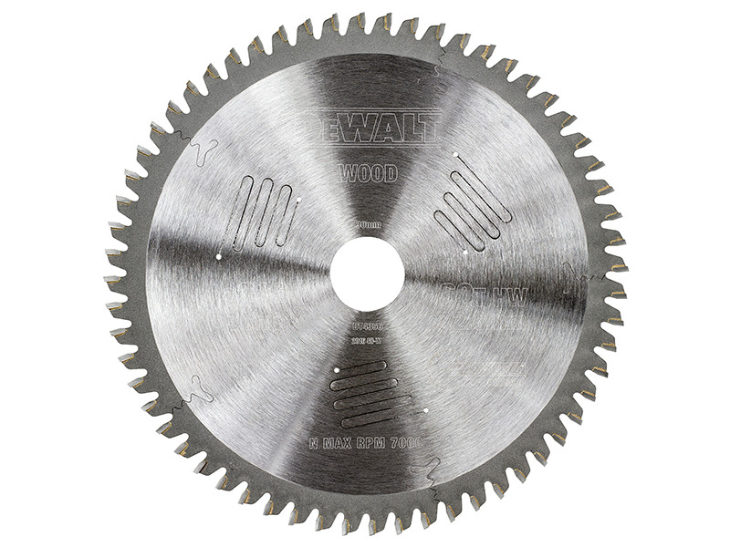 A yellow and black DEWALT cordless circular saw with a motor, an adjustable bevel plate, and a blade guard, for ripping and cross-cutting timber.