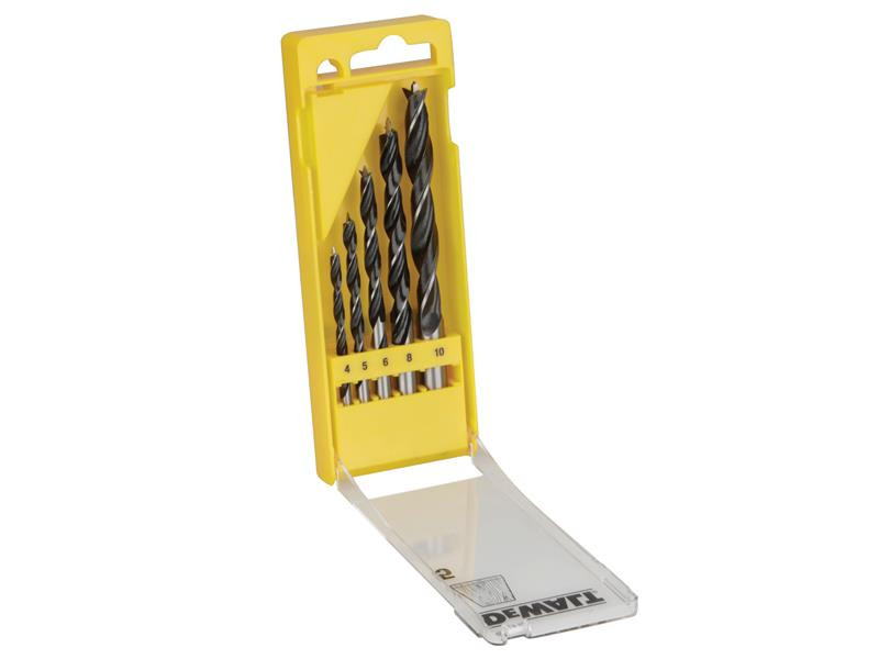 DEWALT DT4535QZ Brad Point Drill Bit Set, 5 Piece