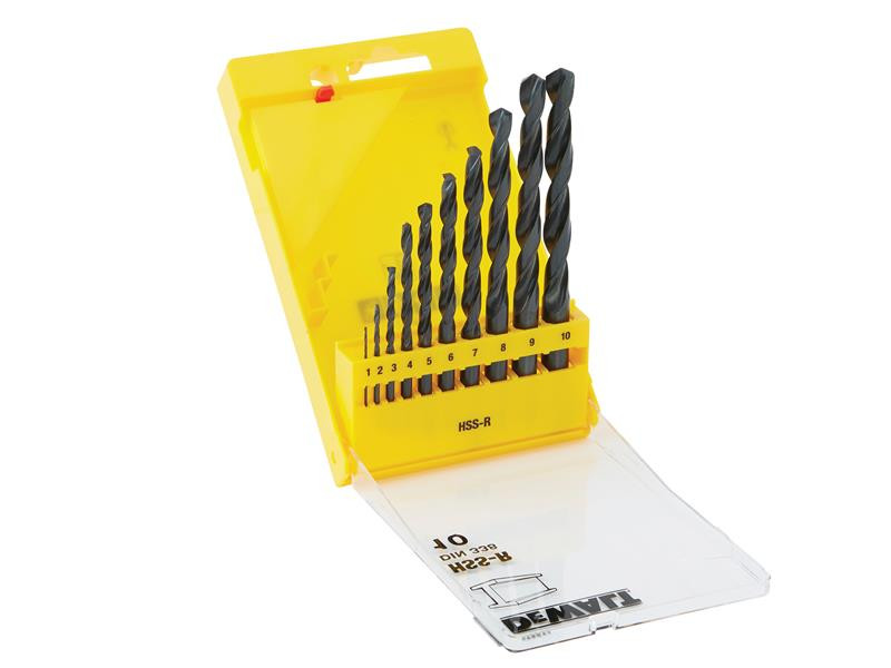 DEWALT DT5911QZ HSS-R Jobber Drill Bit Set, 10 Piece