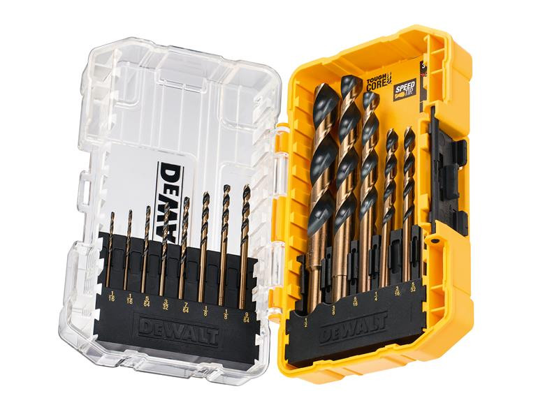 DEWALT DT70727QZ DT70727 Black & Gold HSS Drill Set, 14 Piece