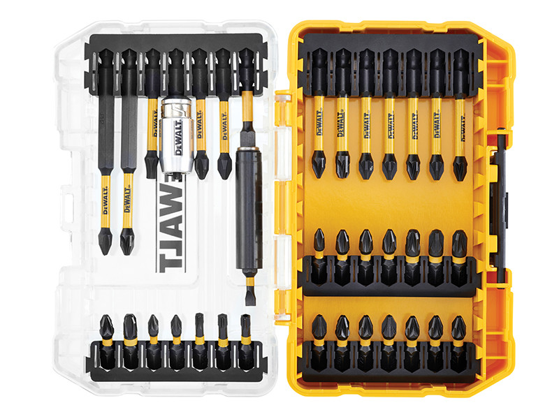 A steel screw with a threaded shaft and sharp point, for general-purpose fastening applications.