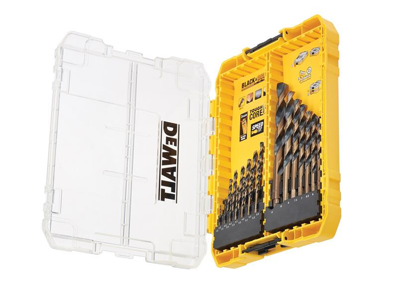 DEWALT DT70755QZ Black & Gold HSS Drill Set, 21 Piece