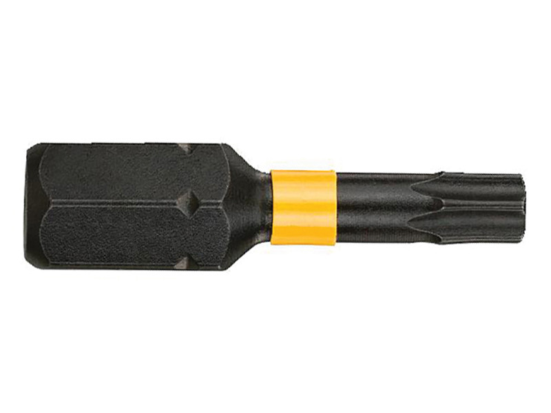 A yellow and black DEWALT cordless power tool, with an ergonomic grip, designed for use on construction and maintenance tasks.