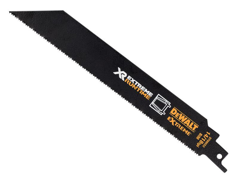 DEWALT DT99552QZ XR Metal Reciprocating Blade 203mm 14/18 TPI Pack of 5