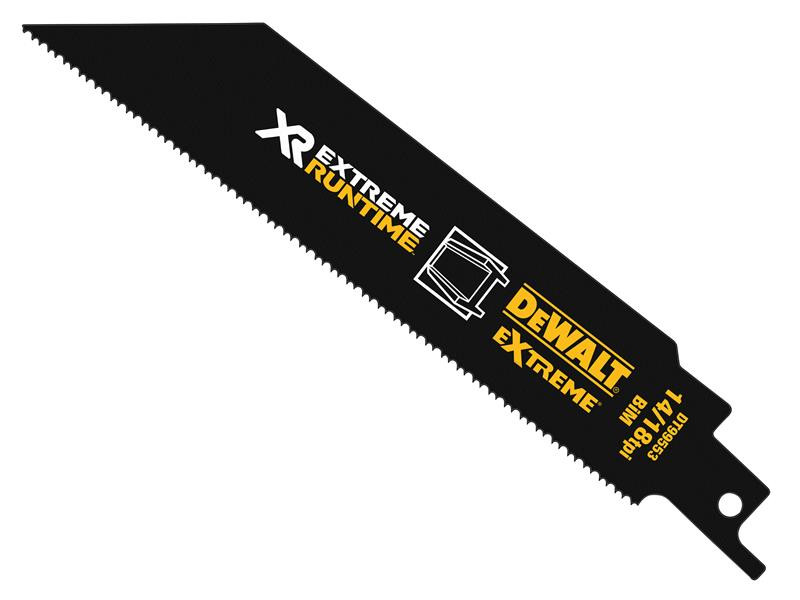 DEWALT DT99553QZ FlexVolt XR Metal Reciprocating Blade 152mm 14/18 TPI Pack of 5