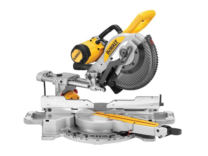 DEWALT DWS727 XPS Double Bevel Slide Mitre Saw 250mm 1675W 240V & 110V