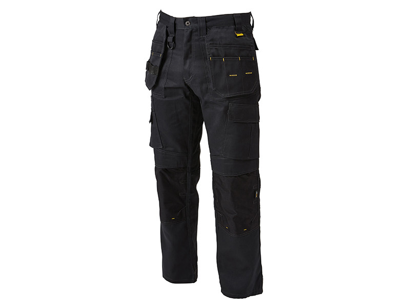 DEWALT PROT3029 Pro Tradesman Black Trousers Waist