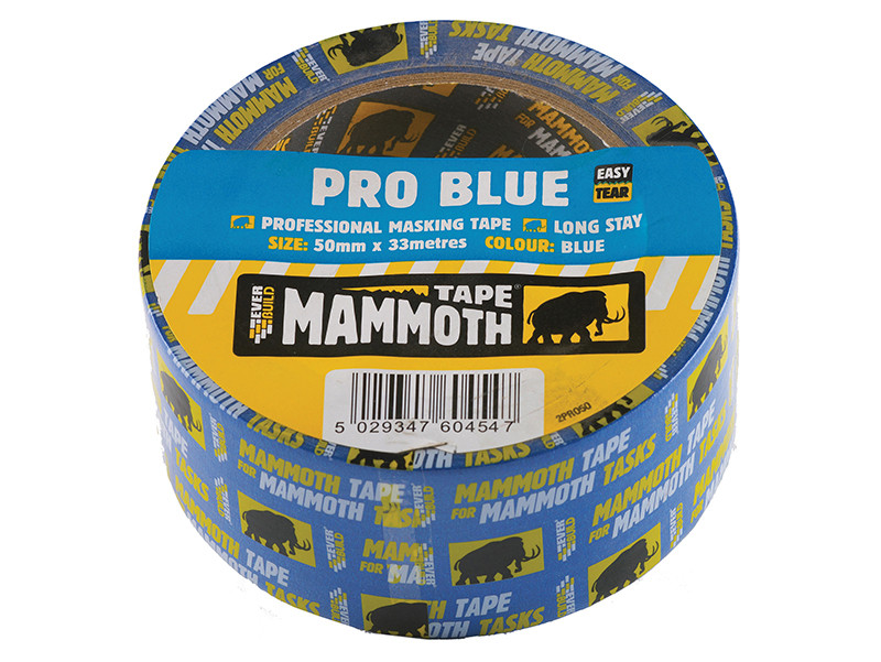 Everbuild EVB2PRO25 Pro Blue Masking Tape 33m