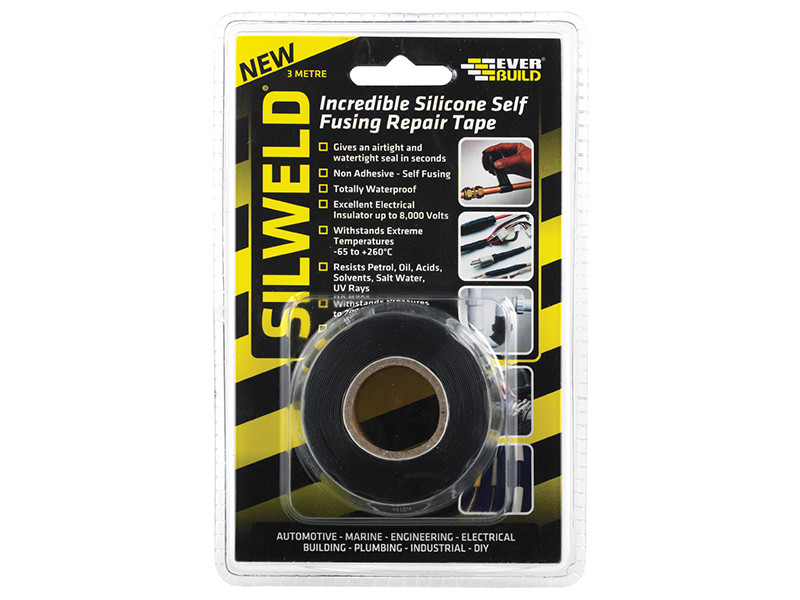 Everbuild EVB2SWELDBK Silweld Tape 3m Black