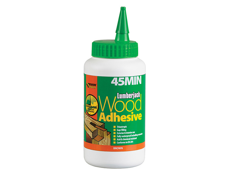 Everbuild EVB45MINPU7 Lumberjack® 45 Min PU Wood Adhesive Liquid 750g