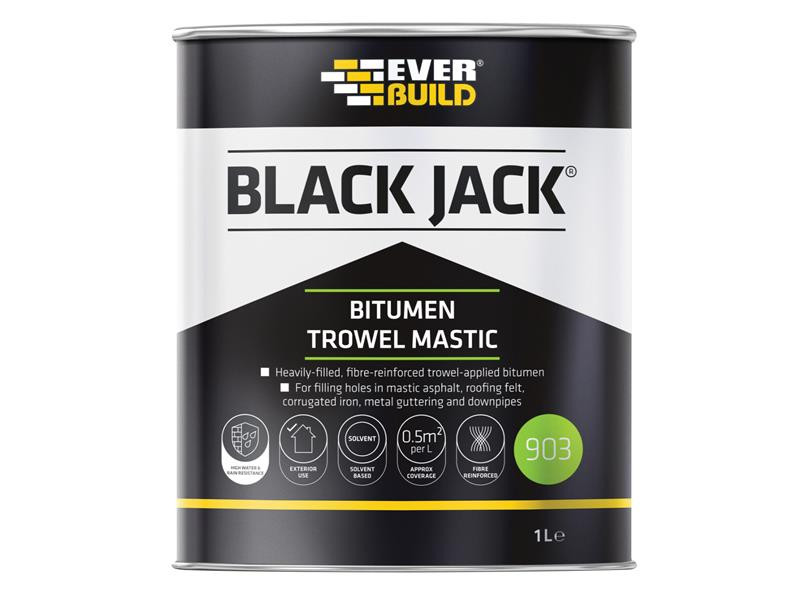 Everbuild EVB90301 Black Jack® 903 Bitumen Trowel Mastics
