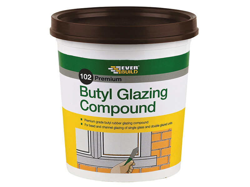 Everbuild EVBBUTGCB2KG 102 Butyl Glazing Compound Brown 2kg