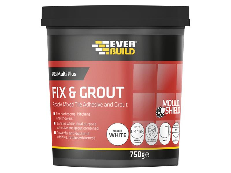 Everbuild EVBFIX005 703 Fix & Grout Tile Adhesives
