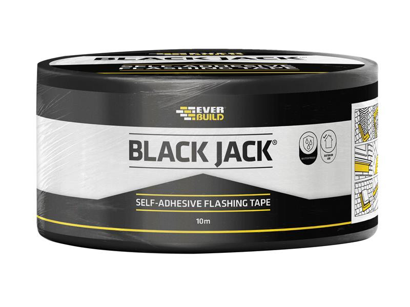 Everbuild EVBFLAS075 Black Jack® Flashing Tapes, Trade 10m
