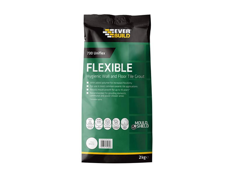 Everbuild EVBFLEX2WE 730 Uniflex Hygienic Tile Grouts