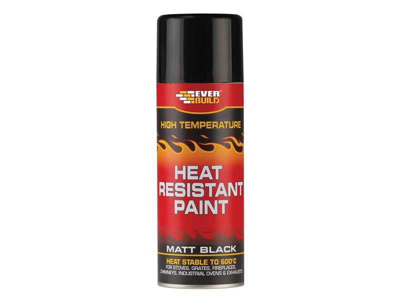 Everbuild Heat Resistant Paint Matt Black