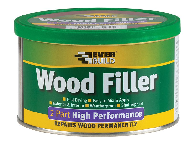 Everbuild EVBHPWFWH500 2-Part High-Performance Wood Filler White 500g