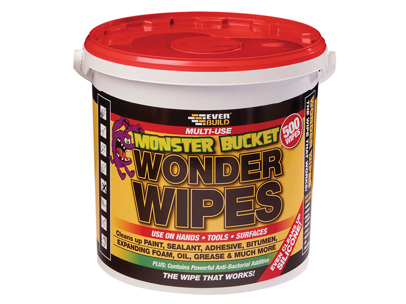 Everbuild EVBMONSTERW Monster Wonder Wipes (Tub 500)