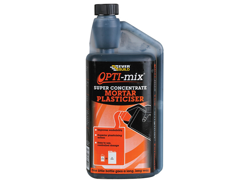 Everbuild EVBOPTIMIX1 Opti-Mix Mortar Plasticiser 1 litre