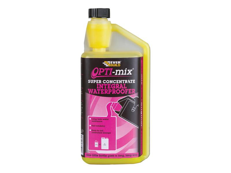 Everbuild EVBOPTIPROO1 Opti-Mix Integral Waterproofer 1 litre