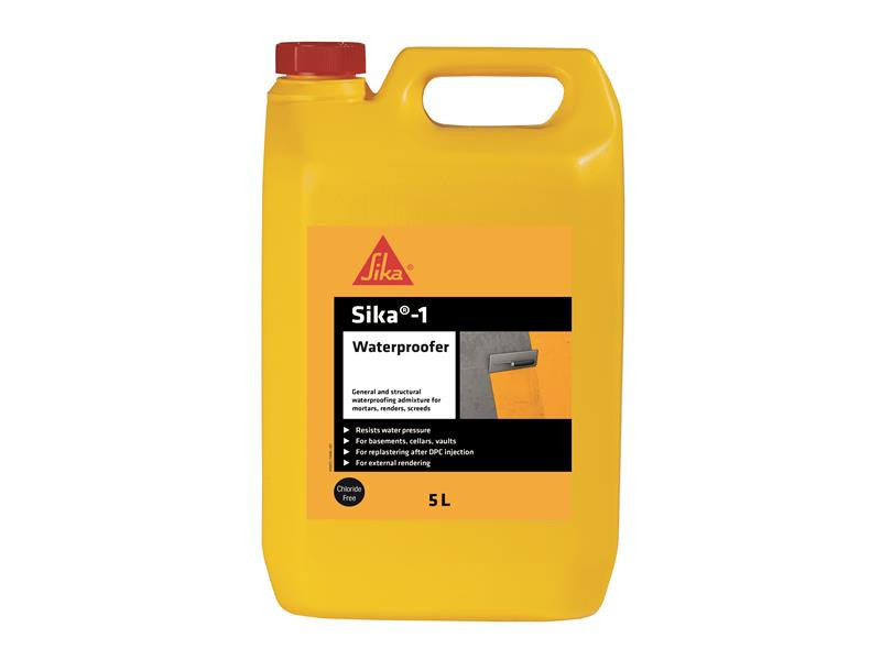 Everbuild EVBSK1WAT5 Sika-1 Waterproofer 5 litre