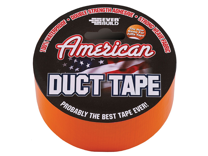 Everbuild EVBUSDTO25M American Duct Tape 50mm x 25m Orange