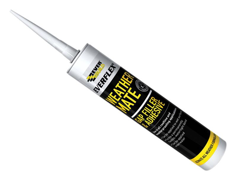 Everbuild EVBWEABK Weather Mate Multi-Use Gap Filler & Adhesive 295ml