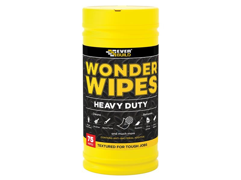 Everbuild EVBWIPEHD75 Heavy-Duty Wonder Wipes (Tub 75)