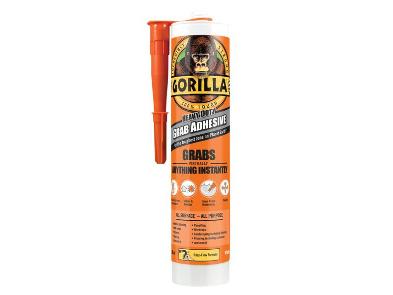 Gorilla Glue GRGASAPGA Gorilla Heavy-Duty Grab Adhesive White 290ml