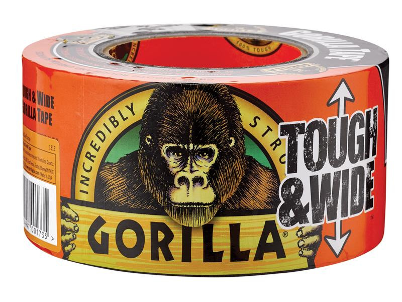 Gorilla Glue GRGGTTW Gorilla Tape® Tough & Wide 73mm x 27m Black