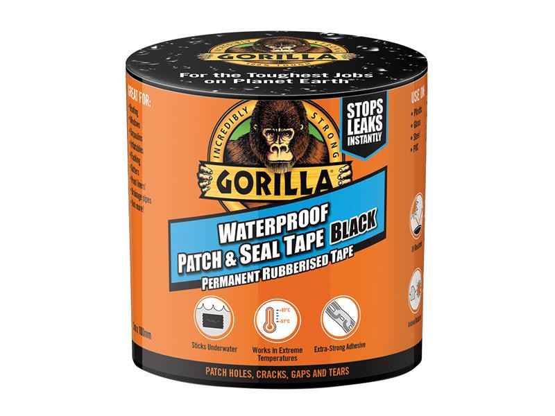 Gorilla Glue GRGPST3 Gorilla® Waterproof Patch & Seal Tape 100mm x 3m