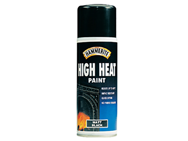 Hammerite HMMHHPBLAERO High Heat Paint Aerosol Black 400ml