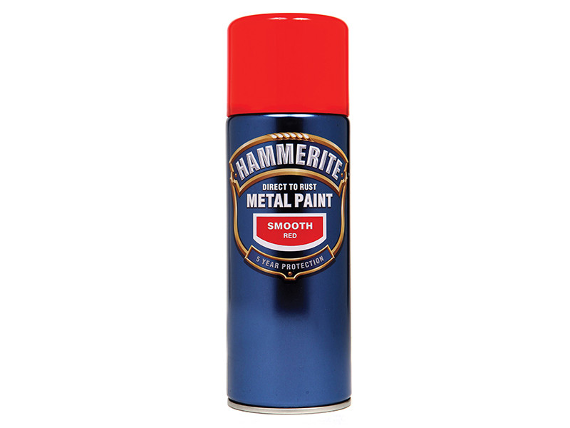 Hammerite HMMSFRAERO Direct to Rust Smooth Finish Aerosol Red 400ml