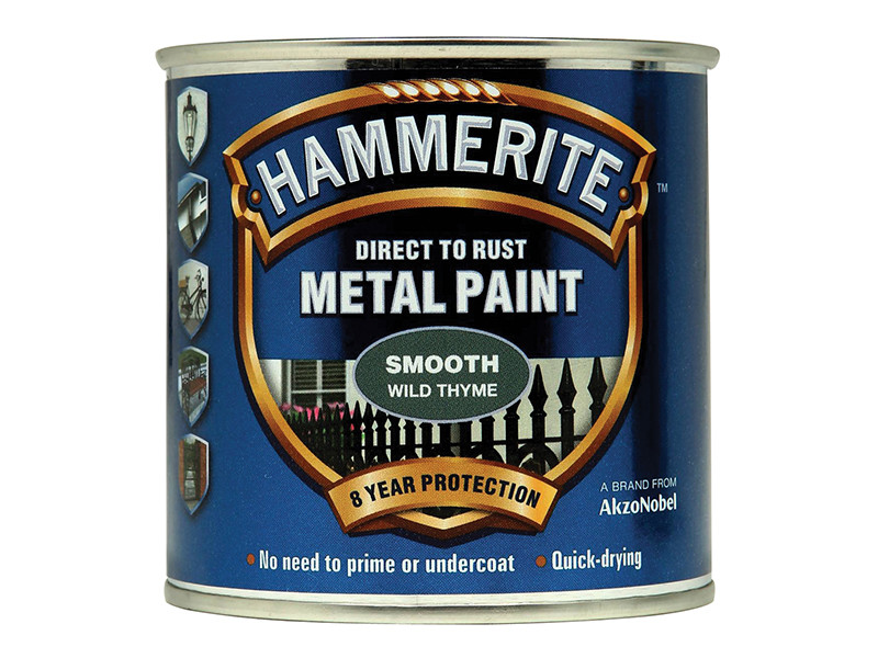 Hammerite HMMSFWT250 Direct to Rust Smooth Finish Metal Paints Wild Thyme
