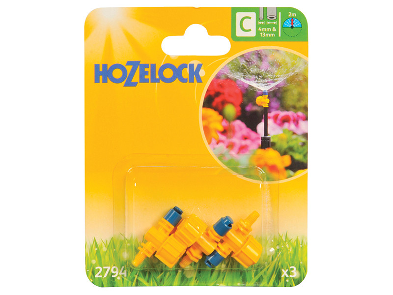 Hozelock HOZ2794 2794 Adjustable Micro Spray Jet (Pack 3)