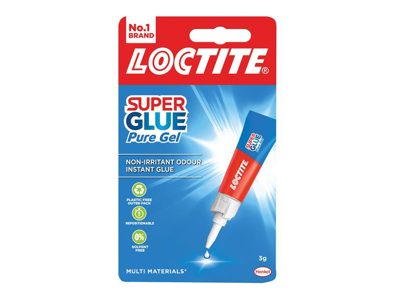 Loctite LOCSGGPG3GNR Super Glue Pure Gel, Tube 3g