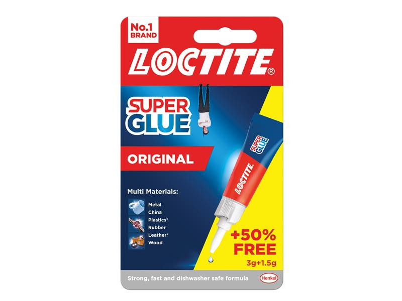 Loctite LOCSGL3GAVNR Super Glue Liquid, Tube 3g + 50% Free
