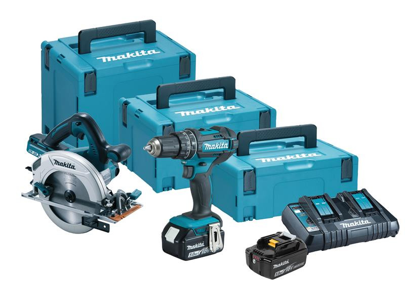 Makita DLX2140PTJ Twin Pack 18V 4 x 5.0Ah Li-ion