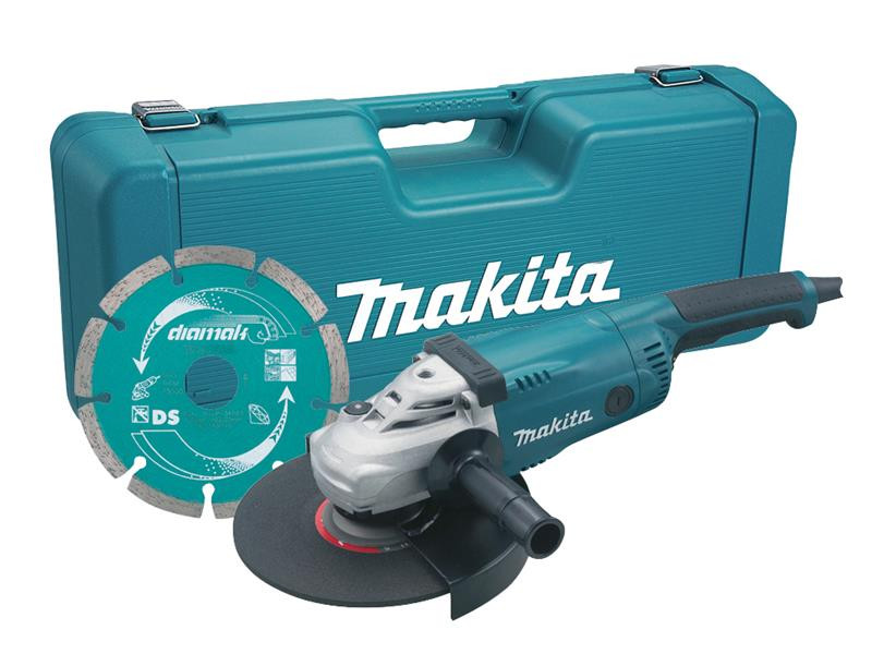 Photo of Makita GA9020KD 230mm Angle Grinder with Case & Diamond Wheel 2000W 240V & 110V