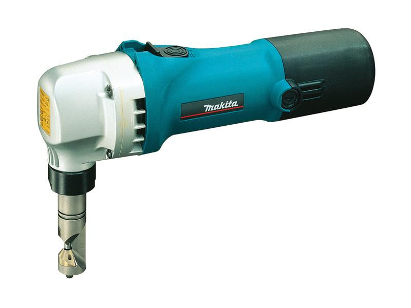 A teal and black Makita corded power tool, 240V, with an ergonomic grip, designed for use on construction and maintenance tasks.