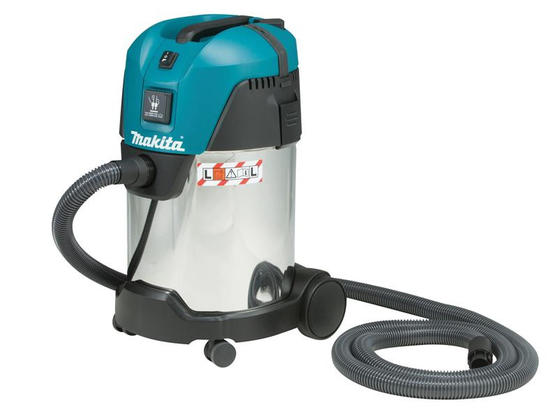 A teal and black Makita cordless leaf blower with 240V variable airflow control and a concentrator nozzle.,