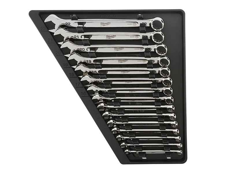 Milwaukee MHT932464258 MAX BITE™ Combination Spanner Set, 15 Piece