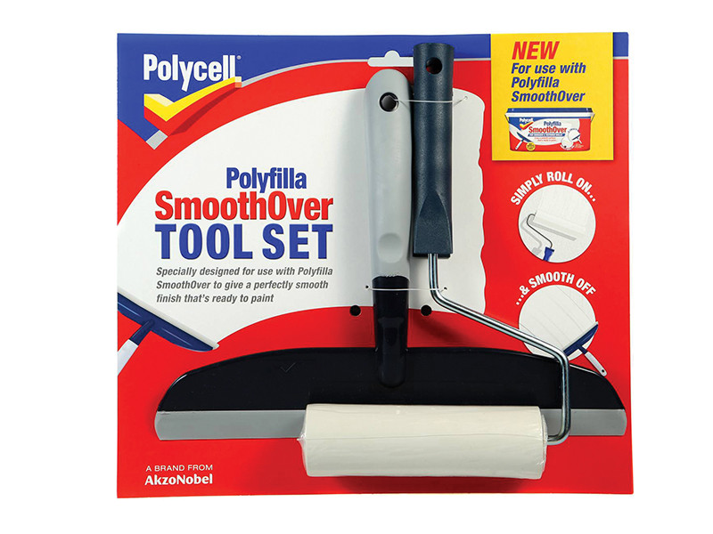 Polycell PLCSOTS2 SmoothOver Tool Set Roller & Spreader
