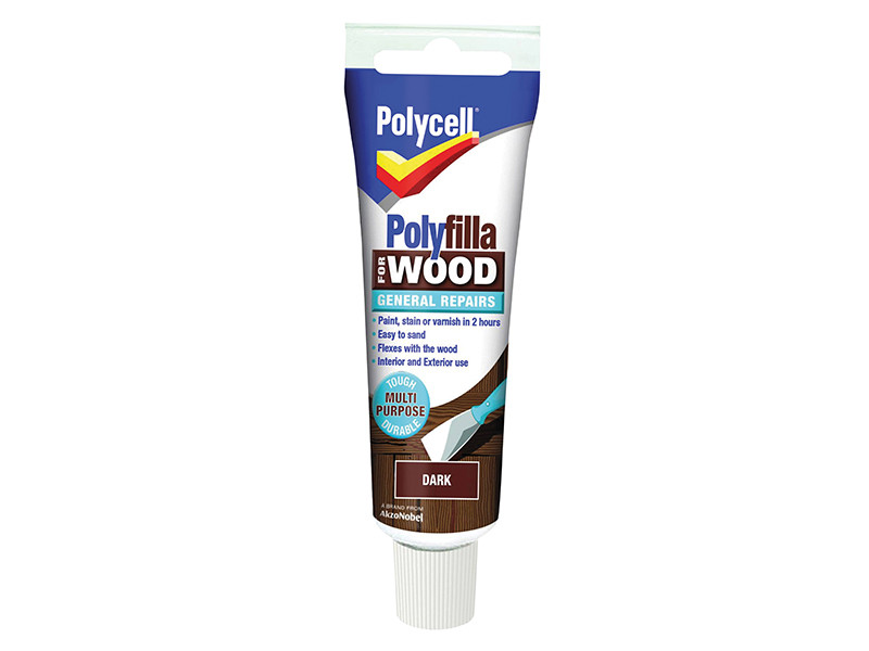 Polycell PLCWGRD330 Polyfilla For Wood General Repairs Tube Dark