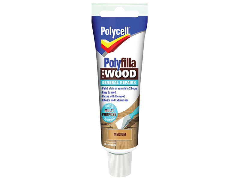 Polycell PLCWGRM330 Polyfilla For Wood General Repairs Tube Medium