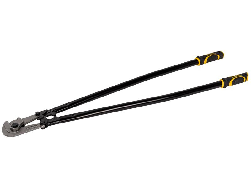 A cutting knife with a steel blade and an ergonomic handle, for general site and workshop use.