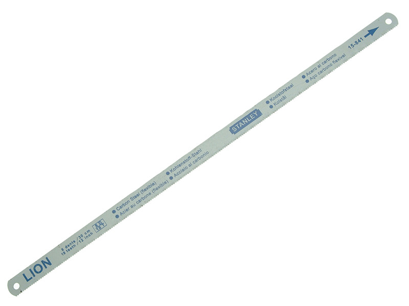 A hacksaw with a metal frame, adjustable blade tension, and a pistol-grip handle, for cutting metal bar, pipe, and conduit.