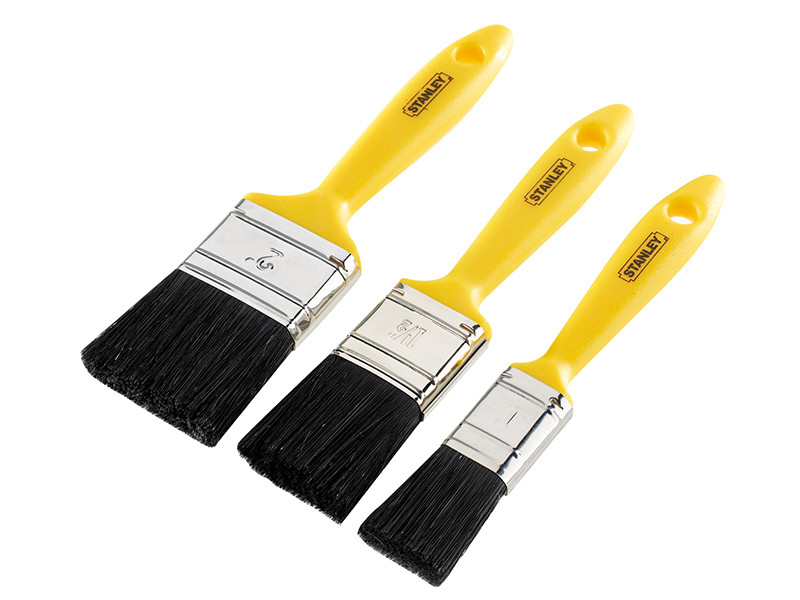 STANLEY STA029591 Hobby Paint Brush Set of 3 25 38 & 50mm